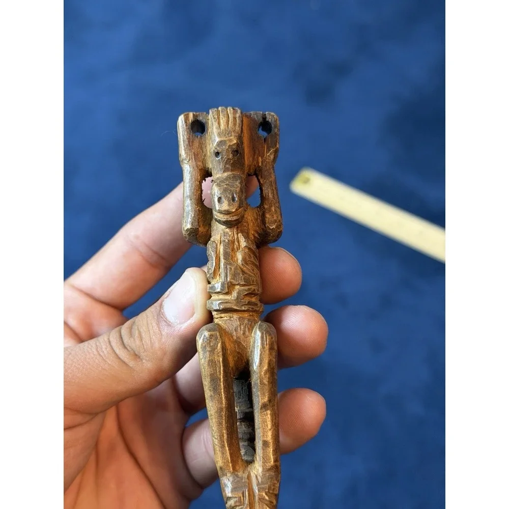 Vtg Guatemalan Zoomorphic Slingshot Ancient Folk Art Relics Souvenir Handmade